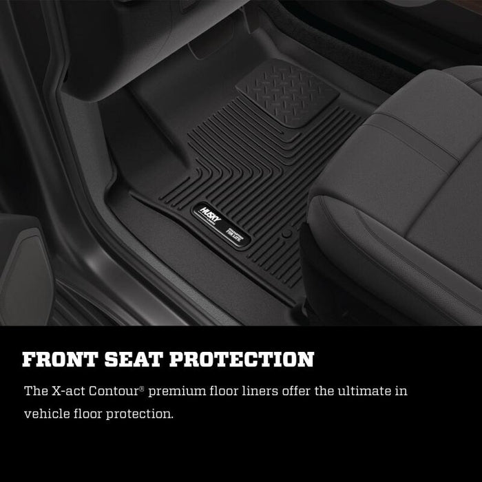 Husky Liners 53798 2022 Toyota Tundra CrewMax X-ACT Front & 2nd Seat Floor Liner - Blk