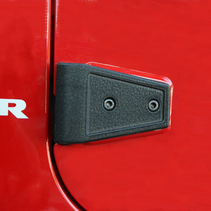 Rugged Ridge 11202.04 07-18 Jeep Wrangler Textured Black Door Hinge Cover Kit