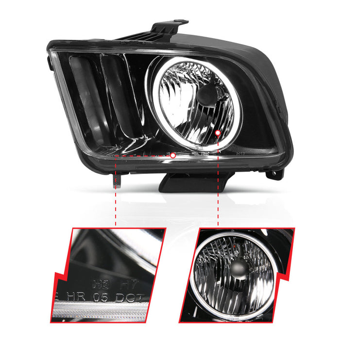 ANZO 121033 ANZ Crystal Headlights