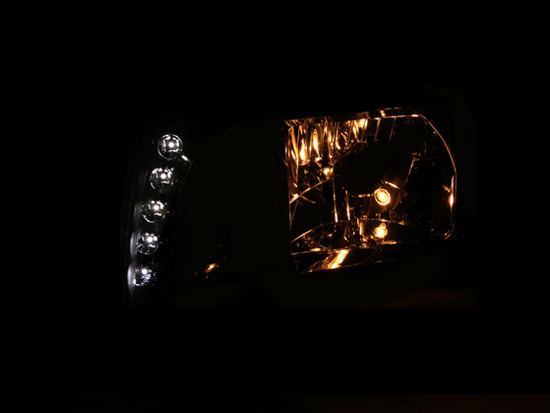 ANZO 121556 1998-2005 Ford Crown Victoria Crystal Headlight Chrome With Bumper Light (OE)