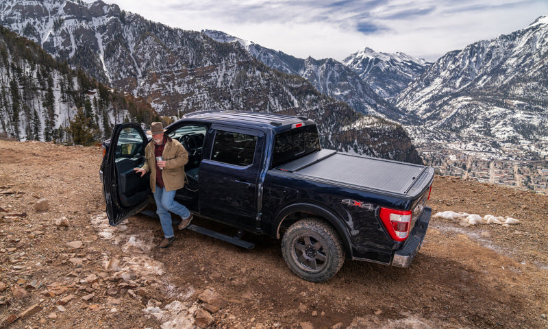 AMP Research 76242-01A 22-23 Ford F-250/350/450 All Cabs (Fits Only Sync 4 Models) PowerStep Plug N Play - Blk