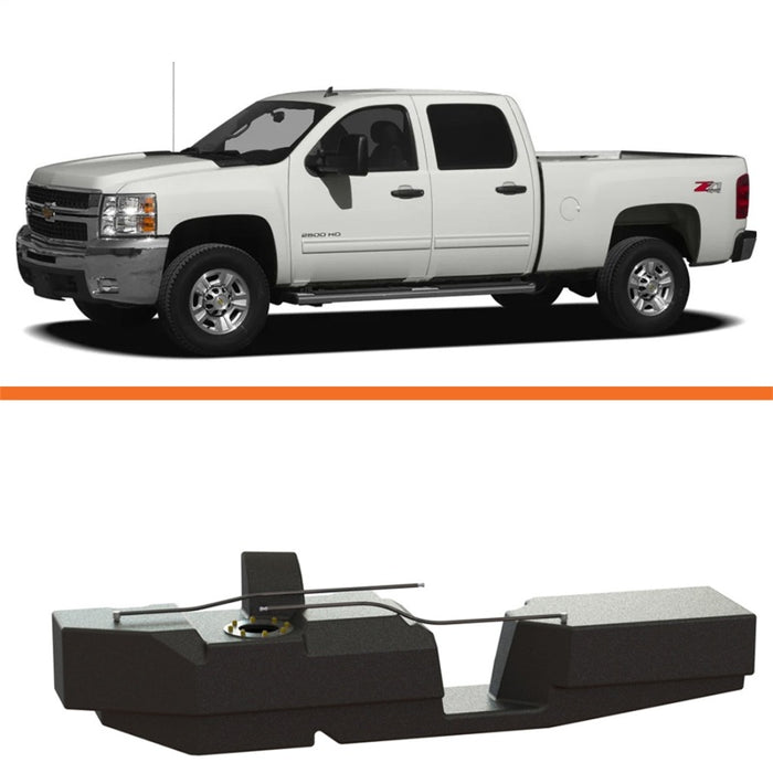 Titan Fuel Tanks 7010201 01-10 GM 2500/3500 Duramax Crew Cab Short Bed 52 Gallon XXL Mid-Ship Fuel Tank
