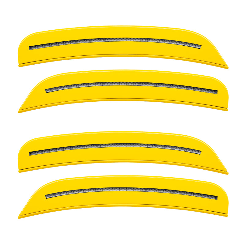 ORACLE Lighting 9880-PY4-C Oracle 15-21 Dodge Charger Concept Sidemarker Set - Clear - Yellow Jacket (PY4)
