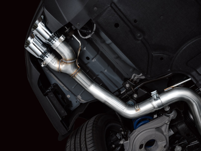 AWE Tuning 3020-42650 AWE 2024 Ford Mustang GT Fastback S650 RWD Track Edition Catback Exhaust w/ Quad Chrome Silver Tips