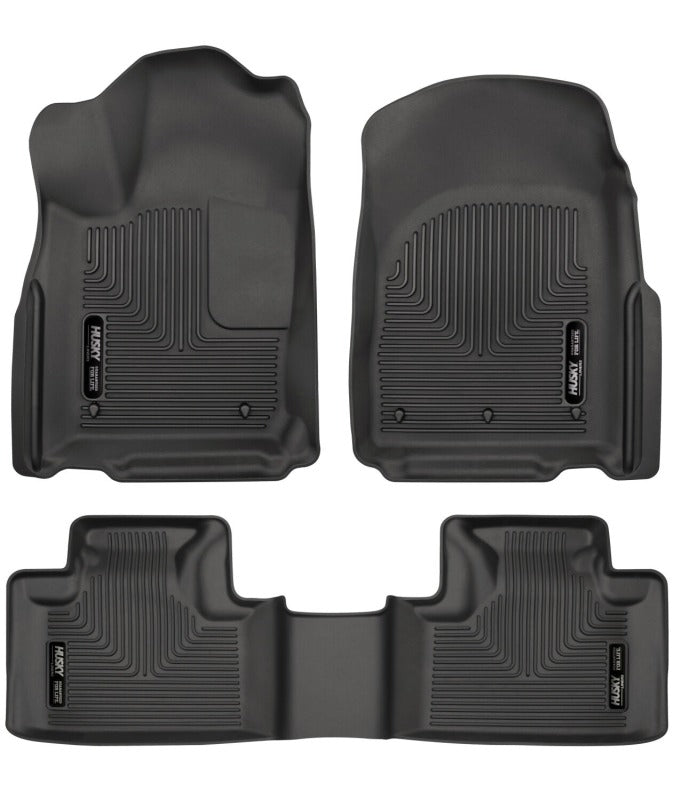 Husky Liners 99051 11-13 Dodge Durango / 11-13 Jeep Grand Cherokee WeatherBeater Combo Black Floor Liners