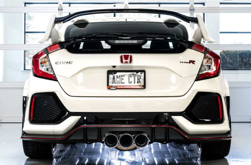 AWE Tuning 3015-42666 2017+ Honda Civic Type R Touring Edition Exhaust w/Front & Mid Pipes - Chrome Silver Tips