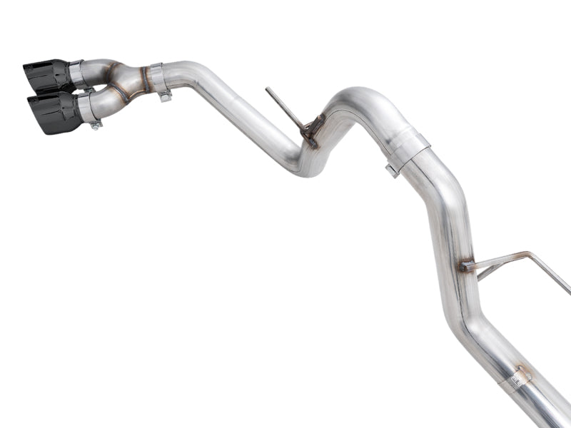 AWE Tuning 3015-23059 AWE 21+ Ford F150 Dual Side Exit Cat-Back Exhaust - 4.5in Diamond Black Tips *For Stock Y-Pipe Only