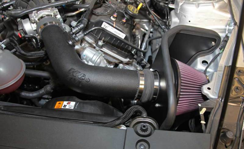 K&N Engineering 57-2594 K&N 15-17 Ford Mustang 3.7L V6 F/I Performance Intake Kit