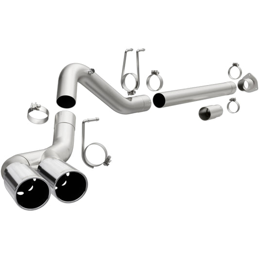 Magnaflow 17873 MagnaFlow 08-17 Ford F-250/F-350/F-450 4.6L/6.7 DPF-Back SS 4in Dual Single Passenger Side Rear Exit