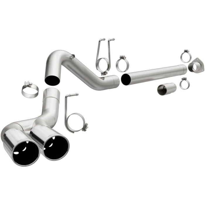 Magnaflow 17873 MagnaFlow 08-17 Ford F-250/F-350/F-450 4.6L/6.7 DPF-Back SS 4in Dual Single Passenger Side Rear Exit