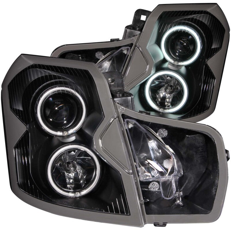 ANZO 121417 2003-2007 Cadillac CTS Projector Headlights w/ Halo Black (CCFL)