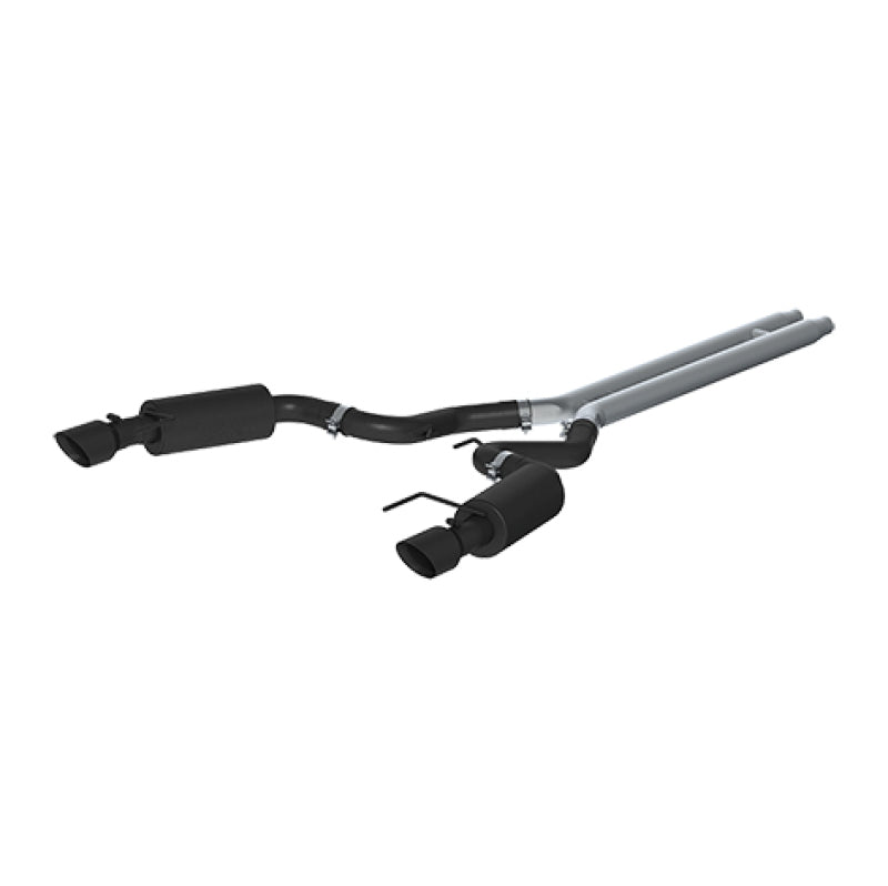MBRP S7239BLK 15 Ford Mustang GT 5.0 Convertible Black 3in Cat Back Dual Split Rear Exit (Street Version)