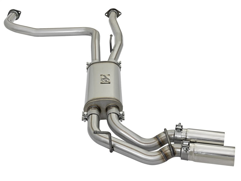 aFe 49-46124-P Rebel Series 3in SS Cat-Back Exhaust System w/ Polished Tip 04-15 Nissan Titan V8 5.6L