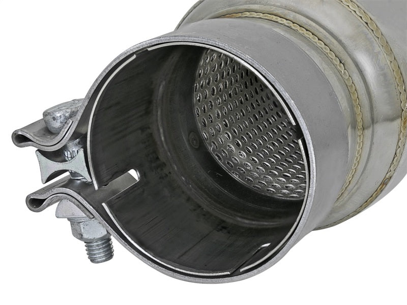 aFe 49M10001 MACH Force-Xp 409 SS Resonator 3in. Inlet/Outlet / 4in. Diameter / 12in. Body / 16in. Length