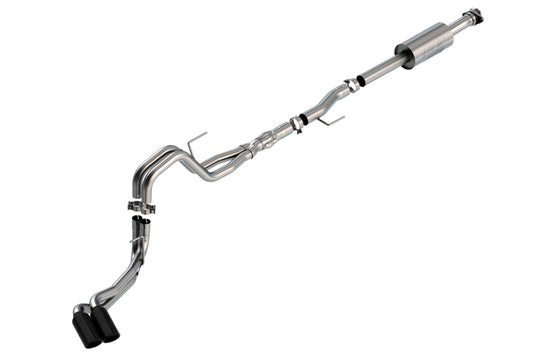 Borla 140875BC F-150 2021 5.0L 4dr CC SB EC STB Lariat/KR/Platnm/LTD 3/2.25 DSE Cat-Back ATAK Black CHR Tips