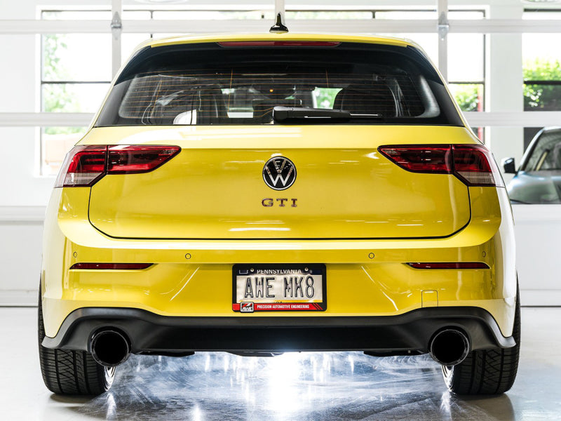 AWE Tuning 3020-33658 AWE 2022 VW GTI MK8 Track Edition Exhaust - Diamond Black Tips