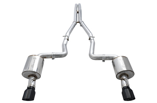 AWE Tuning 3020-33070 2015+ Dodge Charger 6.4L/6.2L Non-Resonated Touring Edition Exhaust - Diamond Blk Tips