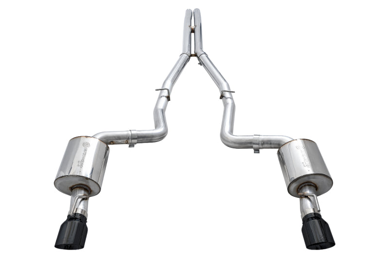 AWE Tuning 3020-33070 2015+ Dodge Charger 6.4L/6.2L Non-Resonated Touring Edition Exhaust - Diamond Blk Tips