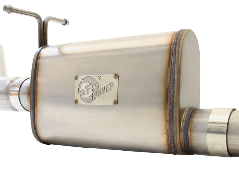 aFe 49-43076-P MACHForce XP Exhaust 3in-3.5in SS Single Side Ext CB w/ Polish Tip 99-04 Ford F-250 V8 5.4L/6.8L