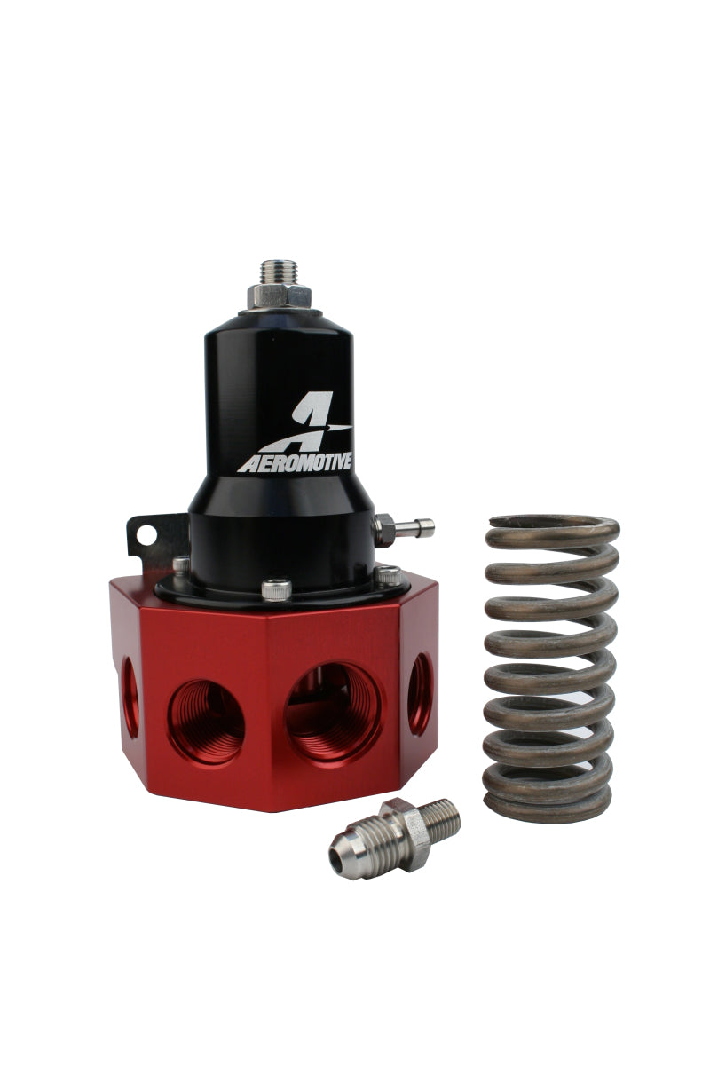 Aeromotive 13133 Regulator - 30-120 PSI - .500 Valve - 4x AN-08 and AN-10 inlets / AN-10 Bypass