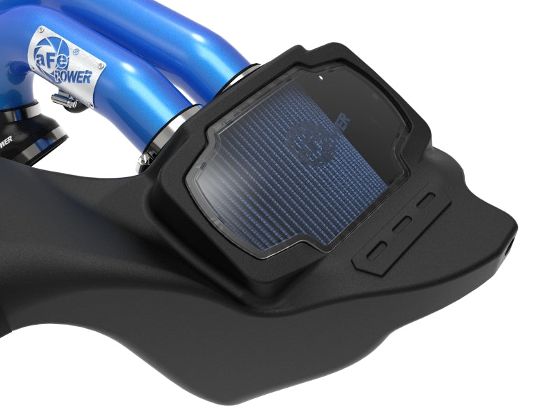 aFe 50-30072RL 21-22 Ford F-150 Raptor V6-3.5L(tt) Momentum XP Cold Air Intake System - Blue w/ Pro 5R Filter