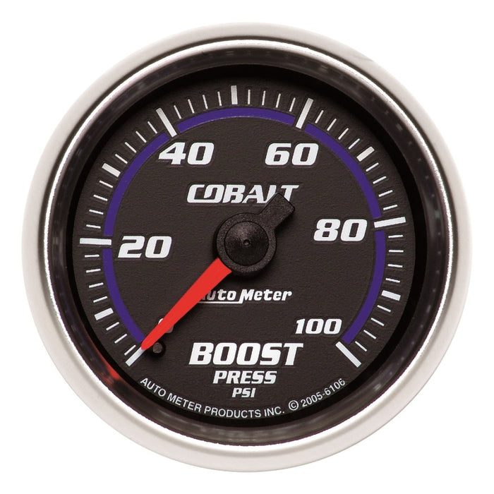 AutoMeter 6106 Autometer Cobalt 52mm 0-100psi Mechanical Boost Gauge