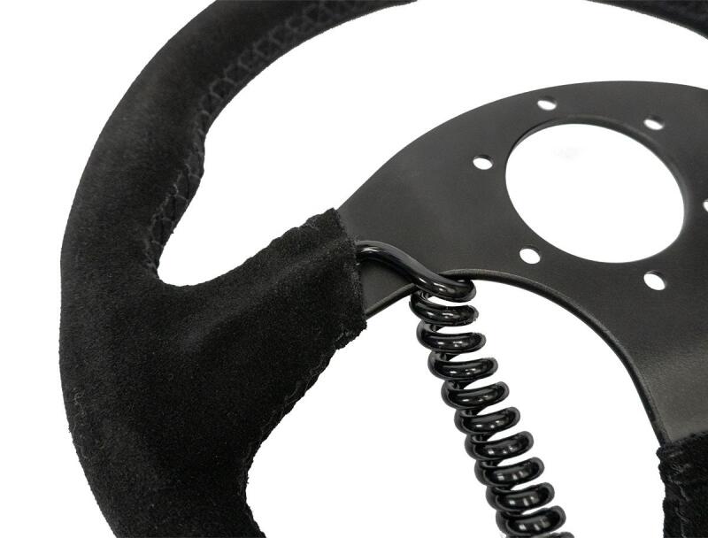 PRP Seats G250-H PRP Heated Comp-R Suede Steering Wheel - Black