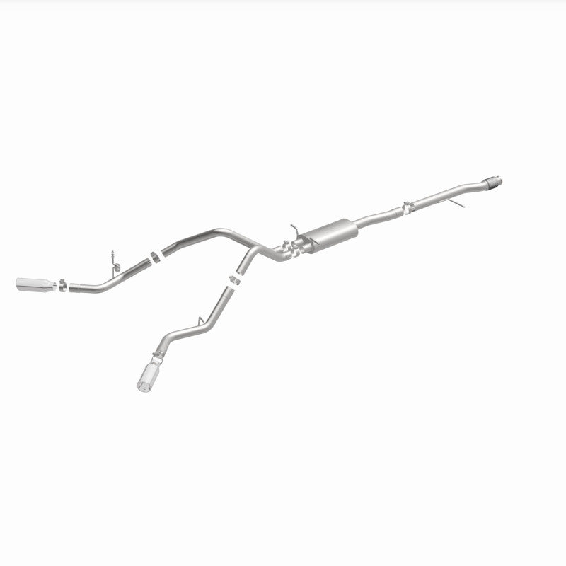 Magnaflow 15269 14 Chev Silverado V8 5.3L CC/EC Cab Dual Split Behind Rear Tires Exit SS Cat Back Perf Exh