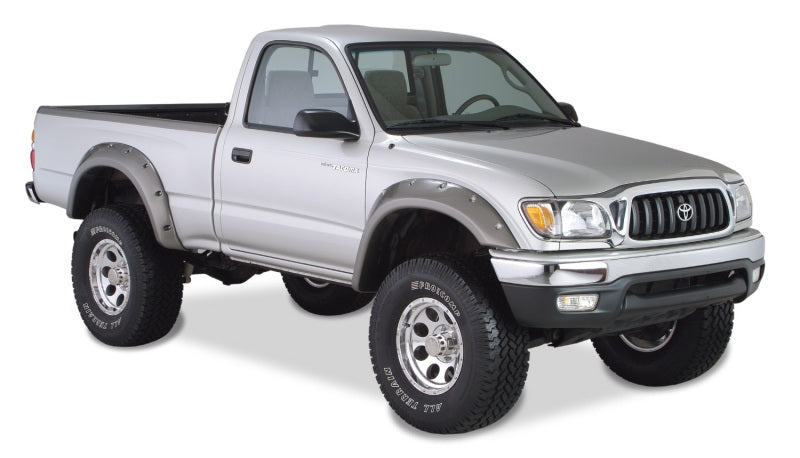 Bushwacker 31919-02 95-04 Toyota Tacoma Fleetside Cutout Style Flares 4pc 74.5in Bed w/ 4WD Only - Black