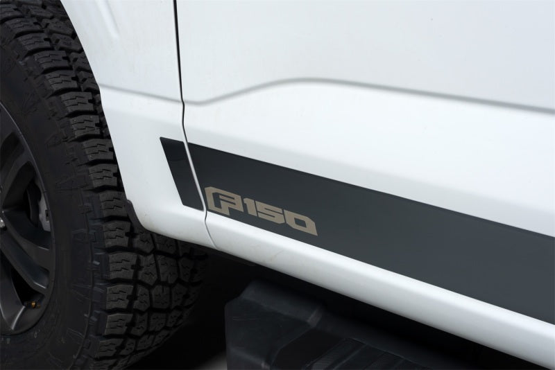 Putco 9751473BPFD 2021 Ford F-150 Super Crew 5.5ft Box Ford Licensed Blk Platinum Rocker Panels (4.25in 12pc)