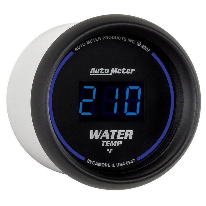 AutoMeter 6937 Autometer Cobalt Digital 52.4mm Black 0-300 deg F Water Temperature Gauge