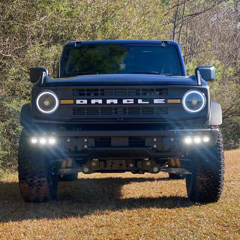 ORACLE Lighting 5890-001 21-22 Ford Bronco Triple LED Fog Light Kit for Steel Bumper - White SEE WARRANTY