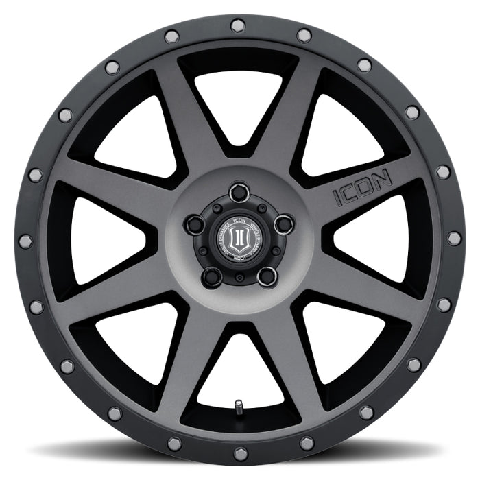 ICON 1820908350TT Rebound 20x9 6x5.5 0mm Offset 5in BS Titanium Wheel