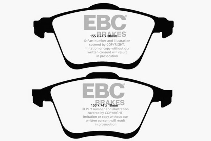 EBC DP31773C 06-09 Mazda 6 2.3 Turbo (Mazdaspeed) Redstuff Front Brake Pads