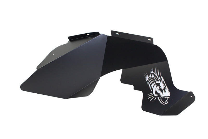 Fishbone Offroad FB33073 07-18 Jeep Wrangler JK Logo Aluminum Inner Fenders - Black Powdercoat