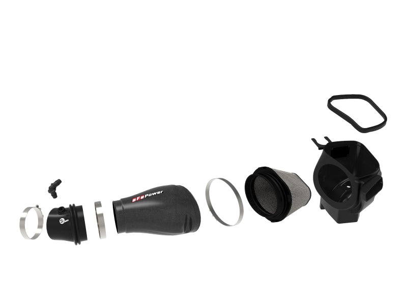 aFe 57-10009D Track Series Carbon Fiber Pro Dry S AIS - 19-20 Jeep Grand Cherokee Trackhawk 6.2L