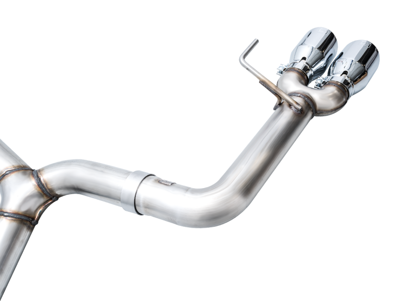 AWE Tuning 3020-42979 2022+ VB Subaru WRX Track Edition Exhaust - Chrome Silver Tips