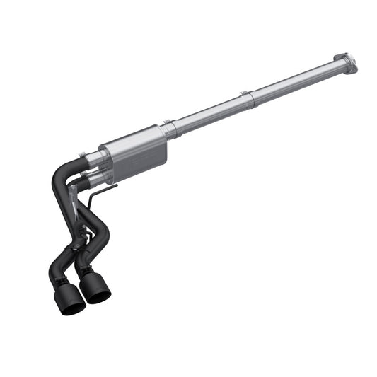 MBRP S5217BLK 2021 Ford F-150 2.7L EcoBoost / 3.5L EcoBoost / 5.0L 3in Cat Back Single Side Exit Black