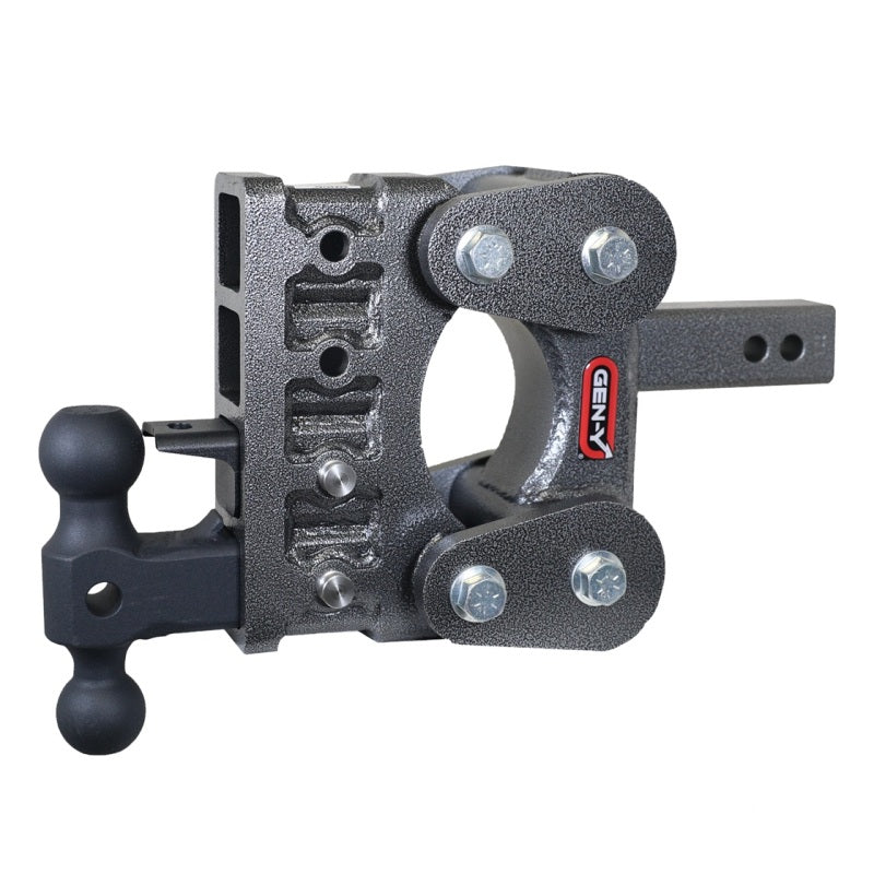 GEN-Y Hitch GH-1224 Gen-Y The Boss Torsion-Flex 2in Shank 5in Drop 16K Hitch w/GH-051 Dual-Ball/GH-032 Pintle Lock