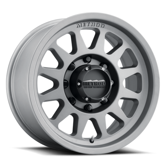 Method Wheels MR70479088818H Method MR704 HD 17x9 18mm Offset 8x180 130.81mm CB Titanium Wheel
