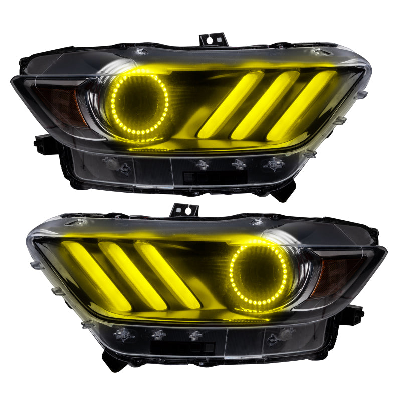 ORACLE Lighting 2267-335 Oracle 15-17 Ford Mustang V6/GT/Shelby DRL w/ Halo Kit - ColorSHIFT w/ BC1 Controller SEE WARRANTY