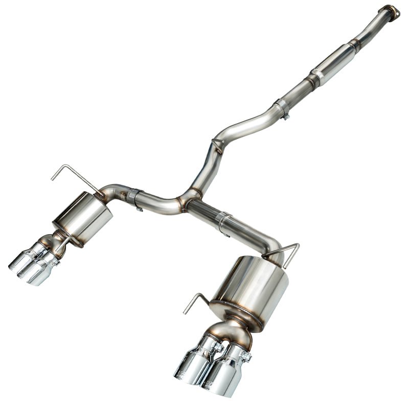 AWE Tuning 3015-42098 2015+ Subaru WRX VA Sedan Touring Edition Exhaust - Chrome Silver Tips (102mm)