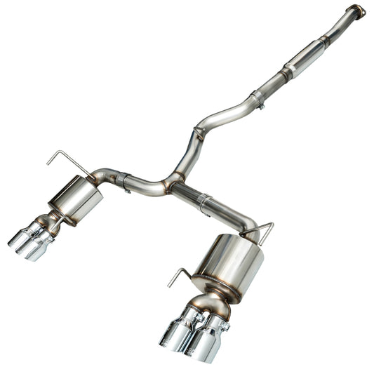 AWE Tuning 3015-42098 2015+ Subaru WRX VA Sedan Touring Edition Exhaust - Chrome Silver Tips (102mm)