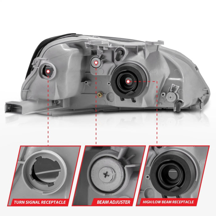 ANZO 121070 ANZ Crystal Headlights
