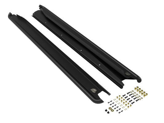 aFe 79-27002 POWER 15-19 Subaru Outback H4 2.5L / H6 3.6L Terra Guard Trail Slider Steps - Black
