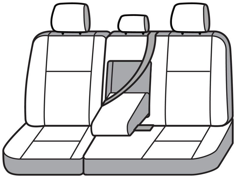 Covercraft SS8521PCCH 21-24 Ford F-150 Polycotton SeatSaver Custom Second Row Seat Covers - Charcoal