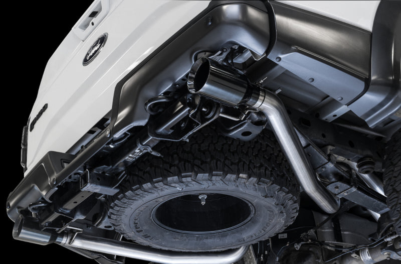 AWE Tuning 3015-33106 2017+ Ford Raptor 0 FG Performance Exhaust System - w/ Diamond Black Tips