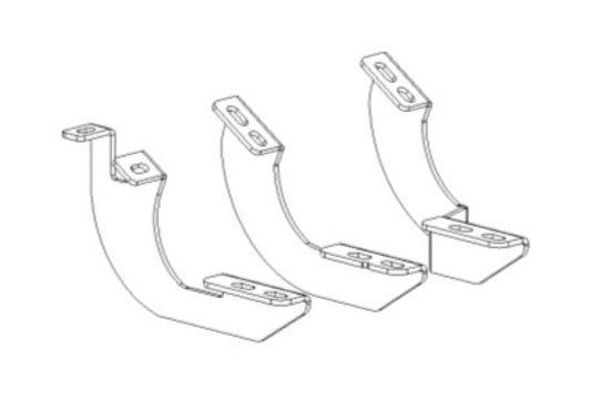 Go Rhino 6944326 2024 Toyota Tacoma DC 4dr Mounting Brackets (V-Series V3/RB10 Slim/RB20 Slim) - Tex. Blk