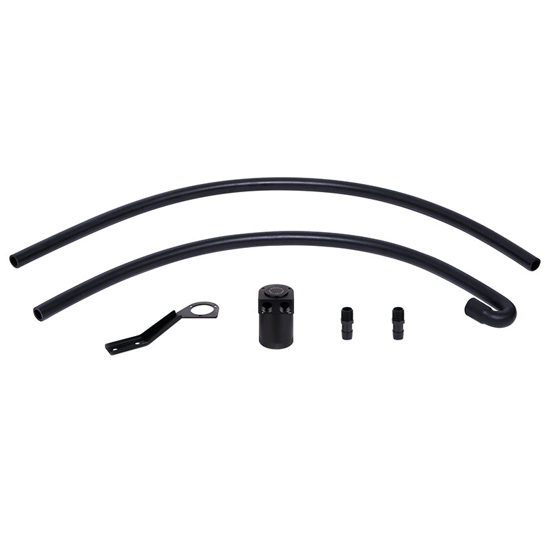 Mishimoto MMBCC-N54-06CBE2 07-10 BMW N54 Baffled Oil Catch Can Kit - Black (CCV Side)