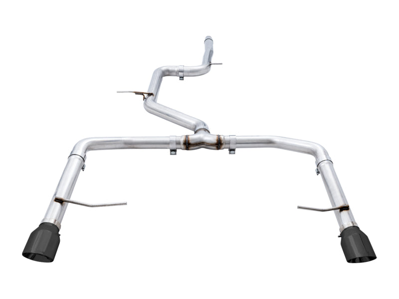 AWE Tuning 3020-23036 18-21 Volkswagen Jetta GLI Mk7 Track Edition Exhaust - Diamond Black Tips (Fits OEM DP)
